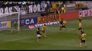 Kennedy Igboananike Fantastic Goal  AIK  Halmstad BK 33  20130428 [upl. by Llebanna999]