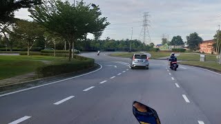 WOW RUPA NYA SEPERTI INI MALAYSIA JOHOR BAHRU KITA BALIK KERJA NAIK MOTOR [upl. by Lukey]