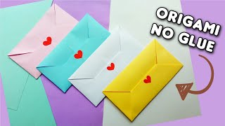 Super Easy Origami Envelope  Fast Origami Style Paper Envelope  No glue [upl. by Socrates]