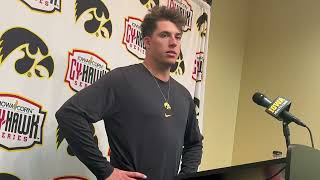 Iowa football quarterback Cade McNamara on the Iowa State loss This hurts a lot [upl. by Zanlog]