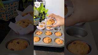 Apple Muffin Recipe  apple muffin recipe cakerecipe reels shorts chocochips [upl. by Atiniv]