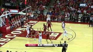 Nicholls St Colonels vs Wisconsin Badgers  December 13 2014 [upl. by Yvaht]