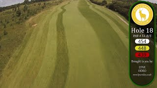 Hart Common Golf Club  hole 18 flyover [upl. by Hakeem]