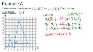 Dilation in the Coordinate Plane Examples Geometry Concepts [upl. by Yanat]