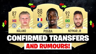 FIFA 21  NEW CONFIRMED TRANSFERS amp RUMOURS  FT HAALAND POGBA NEYMAR etc [upl. by Boni]