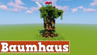 Wie baut man ein schönes Baumhaus in Minecraft  Minecraft Baumhaus Bauen Deutsch [upl. by Simmonds]