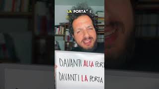 DAVANTI O DAVANTI A grammatica italiano lingua errori linguaitaliana [upl. by Nahpets]