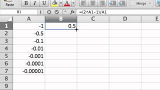 Screencast 124 Limits of functions using spreadsheets [upl. by Parhe]