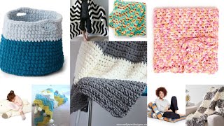 Make This 35 Free Bernat Blanket Yarn Projects Super Bulky Yarn Crochet Patterns [upl. by Swiercz749]