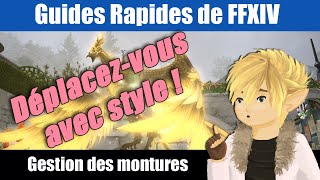 La Gestion des montures dans Final Fantasy XIV [upl. by Zita]