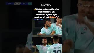 😱😱 ⚽🔥🇹🇷💯milli takım kaptanı bu nasıl bir gol muazzam Hakan Çalhanoğlu inter [upl. by Say]