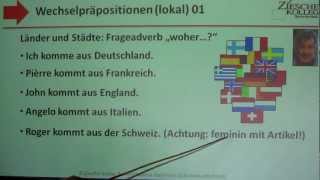 326 Deutsch lernen A1 Wechselpräpositionen Länder 01 [upl. by Audri221]