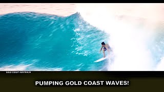 Surfing Out amp About Pumping Gold Coast Waves [upl. by Magda864]