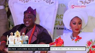 OGUN STATE GOV SENATORS amp KINGS STORM OBA PROF ALEXANDER MACGREGOR 1 YEAR ANNIVERSARY IN ILAWO [upl. by Valli]