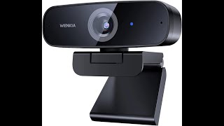 WENKIA 1080p Dual Stereo Mic Auto Light Correcting USB Webcam [upl. by Suez]