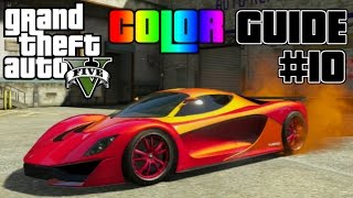 GTA V  Best Paint Jobs Grotti Turismo R Ultimate Color Guide 10 [upl. by Anahs]