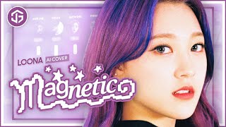 AI COVER How would LOONA sing  ‘MAGNETIC’ by ILLIT Line Distribution [upl. by Yasnyl]