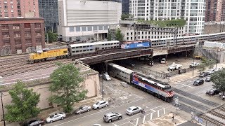 Chicago Metra Rush Hour Time Lapse [upl. by Frantz]