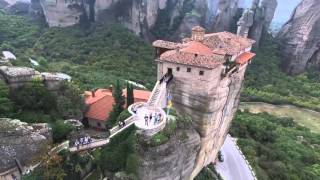 A Day in Meteora Greece 4K [upl. by Neyu]