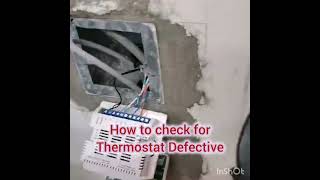 WHY IS MY THERMOSTAT NOT WORKING HOW TO FIX l thermostat defective hvacwork howtofix [upl. by Sennahoj]