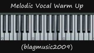 Melodic Vocal Warm Up for Singing Lessons [upl. by Boelter300]