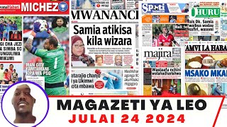 Magazeti ya leo Julai 242024 jumatano asubuhimagazeti ya michezo leo asubuhi ijumatanoSimba day [upl. by Kaylee665]