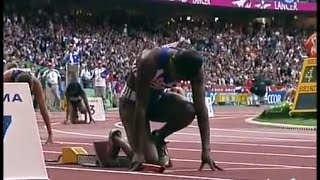 Les Françaises championnes du monde du 4x100m Paris 2003 [upl. by Milano977]