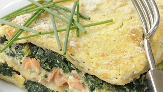 Recette  Lasagnes au saumon fumé épinards et mascarpone [upl. by Assirram]