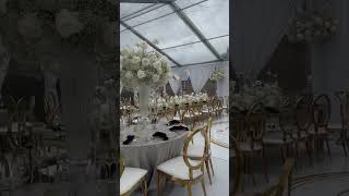 Luxury Tented Wedding Reception Decor With Babys Breath Flowers By Royal Luxury Events [upl. by Esirehs]