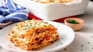 How To Make The Easiest Cheesiest Lasagna Ever  Delish Insanely Easy [upl. by Annovahs999]