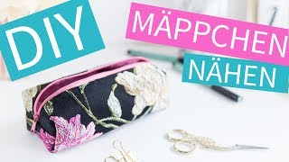 DIY TUTORIAL StifteMäppchen nähen [upl. by Anton]