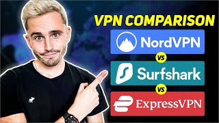 Best VPN Comparison 2024 NordVPN vs ExpressVPN vs Surfshark VPN [upl. by Dupre]