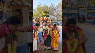 Rakesh bonam anna 🥰 yellamma sigam 😱at 🔥 patanchervu yellamma temple 🙏💯🔥 [upl. by Allsopp416]