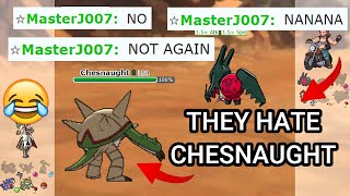 This Player Hates Chesnaught Pokemon Showdown Random Battles HIgh Ladder [upl. by Anil]