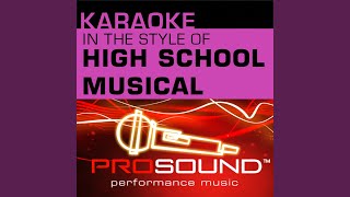 Were All In This Together Karaoke Instrumental Track In the style of High School Musical Cast [upl. by Esinaej]