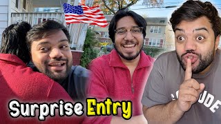 Babay Ko America Mein Surprise De Diya 🇺🇸😍  Unexpected Entry In USA 🔥  Aroob Naraz Ho Gai 😭 [upl. by Cleon77]