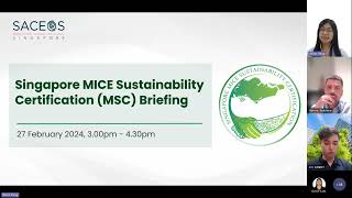 Singapore MICE Sustainability Certification Briefing [upl. by Sitsuj914]