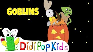 Goblins Funny Halloween Song  Cocomelon Cricket Song by DidiPop Kids [upl. by Onaivatco]