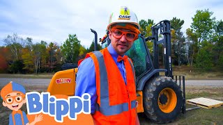 Blippi Explores a Forklift  Educational Videos for Kids [upl. by Firooc]