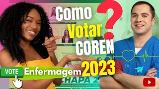 🔴 Como votar nas eleições do COREN em 2023 Tutorial passo a passo de como votar no COREN [upl. by Oinotnanauj]