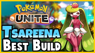 Tsareena Best Build For Max Damage  Pokemon Unite [upl. by Banky]