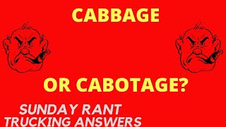 Journalists discover CABOTAGE  Sunday Rant  Trucking Answers [upl. by Muscolo]