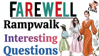 Rampwalk Questions for Farewellin हिंदीEnglish [upl. by Maddy]