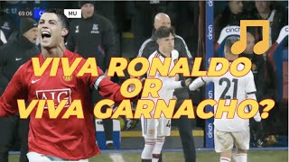 Viva Ronaldo or Viva Garnacho United fans singing Ronaldo song to Garnacho manutd ronaldo [upl. by Lapides307]