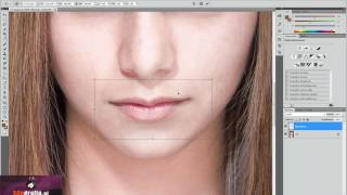 Kurs Photoshop  edycja zdjęć  retusz  powiększanie ust [upl. by Coughlin]