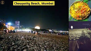 Girgaon Chowpatty Beach Mumbai😍 girgaonchowpatty chowpatty chowpattymumbai chowpattystreetfood [upl. by Damarra121]