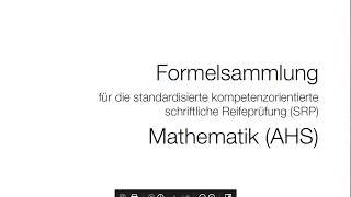 Mathematik Formelsammlung AHS  Mathago [upl. by Anaujat711]