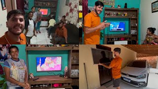 PRESENTEEI DONA LEO COM UMA TV DE 32 POLEGADAS  OLHA A FELICIDADE DELA  🤩 [upl. by Disraeli847]