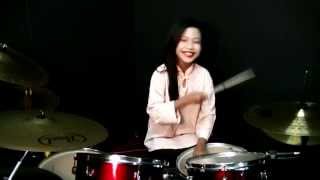 SENARIO  Joget Toleh Menoleh Drum Cover  Nur Amira Syahira [upl. by Etnovad376]