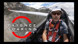 Glider pilot flies low in the French Alps [upl. by Basilius]